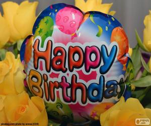 пазл Счастливый день рождения воздушный шар